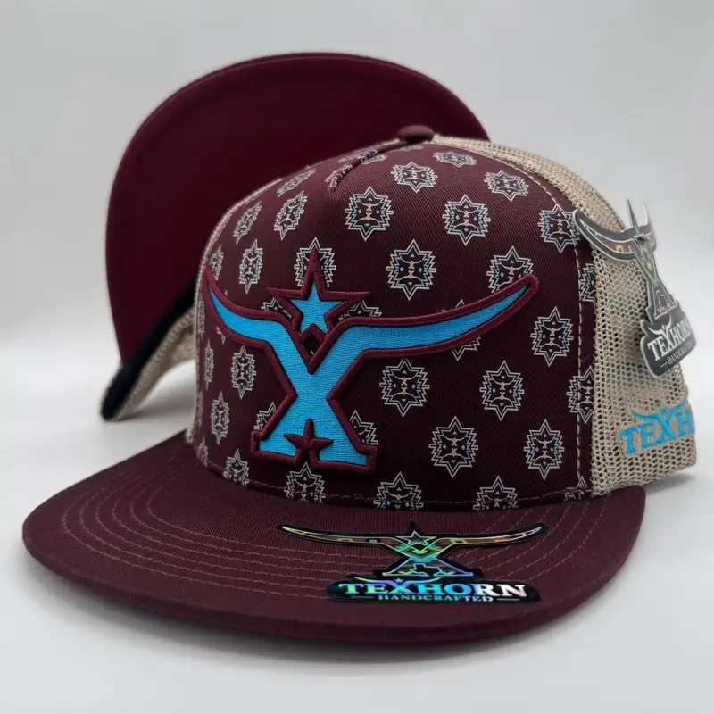 TERAN BURGANDY TEXHORN CAP
