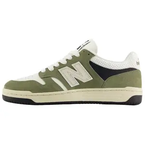 New Balance NB 480 Low-Top Skate Shoes for Men and Women in White-Green with Comfort, Cushioning, and Softness Trending Shoes, House White Official Shoes to Get / Maison Mihara