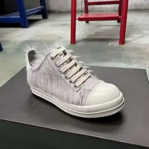 New Rick Owen Low Top Shoes Hairy