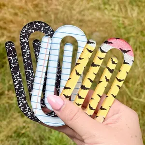 Jumbo Paper Clip Bookmarks - Assorted Designs for Notebooks and Books - Unique and Colorful Page Markers