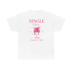 Single Babes Cocktail Club Tee, Fun Party T-Shirt, Girls Night Out Top, Sisterhood Apparel, Perfect Gift for Bachelorette