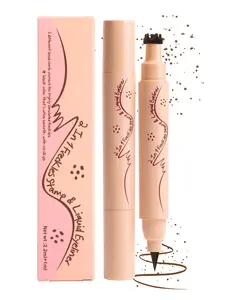 Faux Freckle Stamp Pen - Dual-Ended Fake Freckle & Liquid Eyeliner, Long Lasting Quick Dry Waterproof Faux Freckles Stamp Freck Pen for Natural Sunkissed Makeup
