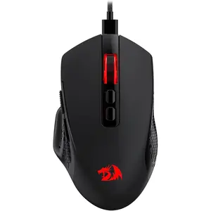 M695 Wired Gaming , 24,000 Max DPI Optical Gaming Mice with 7 Programmable Buttons,   Grip Build, Software Supports DIY Keybinds & DPI, Black