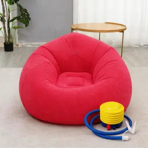 1/2pcs Inflatable Sofa Set, Portable PVC Lounge Chair, Foot Pump Included, Outdoor Beach Furniture, Party & Movie Night Couch