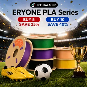 ERYONE PLA Filament 3D Printer PLA Filament 1.75mm +/- 0.03mm, PLA Filament 1KG Cardboard Spool(2.2LBS) Multiple color options| No-Clog Filament for Smooth 3D Prints Perfect for Beginners & Pros
