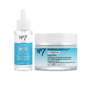 No7 Hydration Bundle - HydraLuminous+ Face Serum & Day Gel