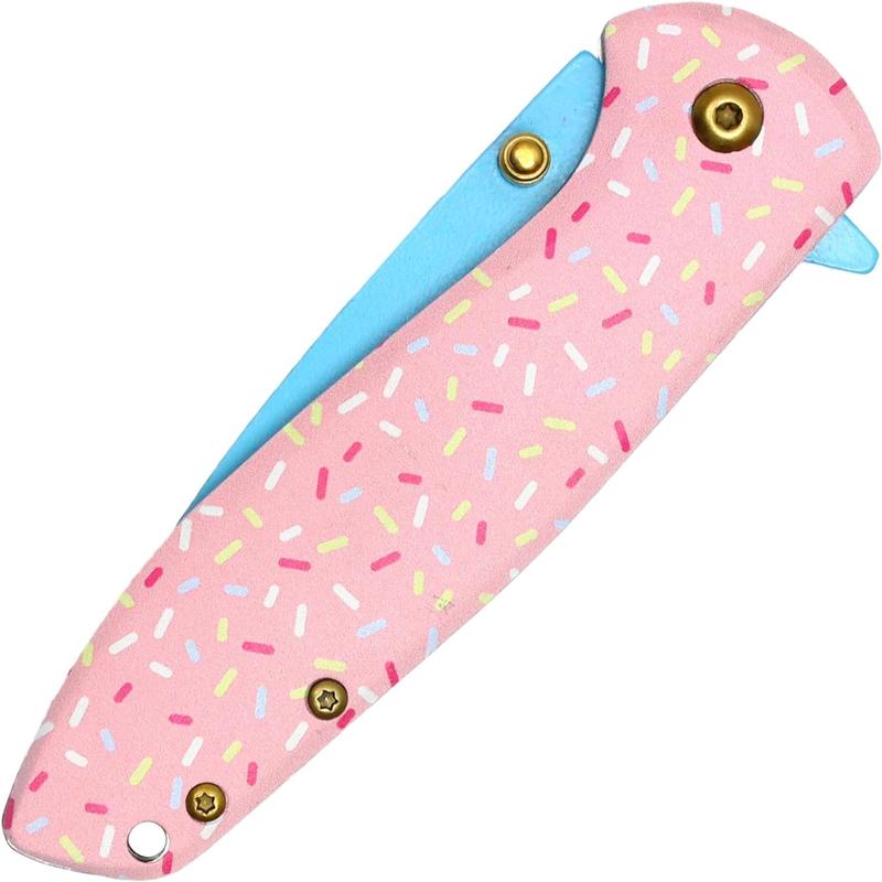 Pink multi-function folding knife tool accessories portable stainless steel knife fruit knife high hardness outdoor Christmas gift survival equipment