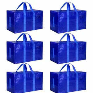 Extra Large Moving Storage Bag – Heavy Duty Waterproof Tote with Reinforced Handles & Zipper, Foldable Collapsible Organizer for Clothes, Travel, Camping, Dorm Moving & Space-Saving Home Storage