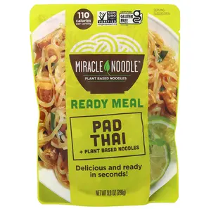 Miracle Noodle Ready Meal, Pad Thai + Plant Based Noodles, 9.9 oz (280 g)