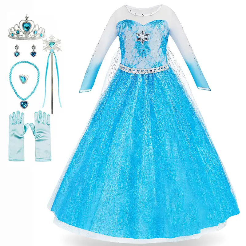 Princess Dress Up Clothes for Little Girl Role Play Costume Gift Set Princess Dress Up Toys for Toddler Girls