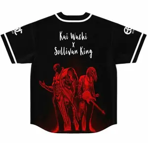 Sullivan king x Kai wachi jersey, Concert Merch, Vintage Hip Hop Graphic Baseball Jersey
