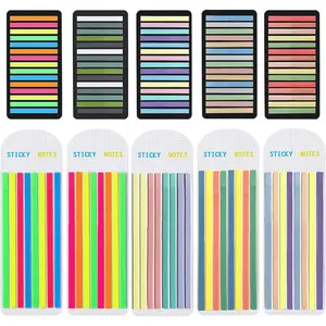 Sticky Tabs 2300 count Translucent Sticky Tabs 10 Sheets Highlighter Book Tape Long Highlighting Sticky Tabs for Annotating Books, Aesthetic Office Suppliesbook for Annotating Books