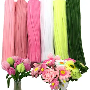 600 count Thick Craft Pipe Cleaners Bulk 6 Assorted Colors,12 Inch Chenille Stem Pipecleaner Kit for Craft ,  Making,Creative DIY Decorations ( Flower Color)