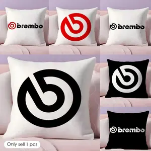 Cool B-Brembo Cushion Cover Soft Short Plush Fabric Double-Sided Print Organic Breathable Sofa Pillow Case, Home Machine Washable in Perfect for Home Decor Warm Winter Home Child Gift