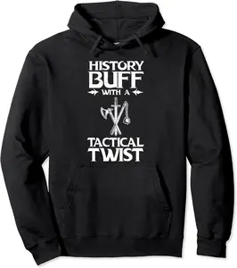 History Buff with a Tactical Twist Pullover Hoodie - Nicolekhach Shop 61B0CVNMGQZK