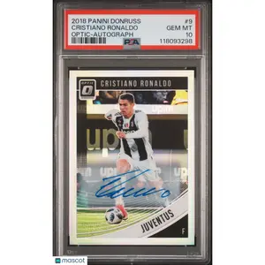 2018 Panini Donruss Cristiano Ronaldo Optic-Autograph #9 PSA 10 POP 6