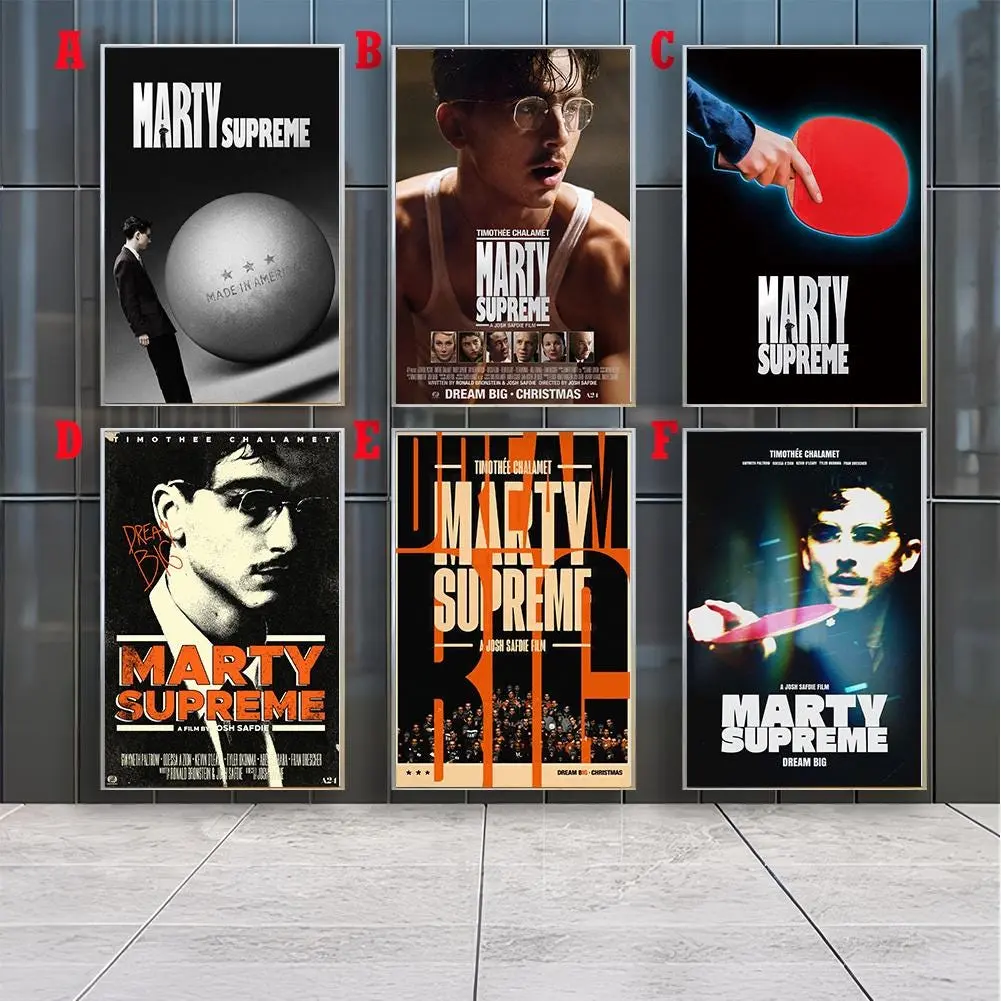 Marty Supreme Movie Poster Print, Canvas Prints Available, Unframed Wall Art, Home Decor, Perfect Gift for Fans