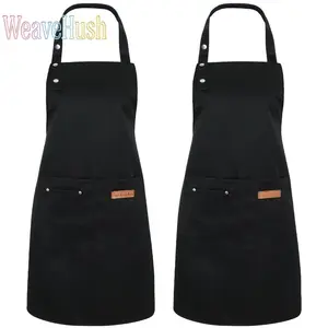 Adjustable Kitchen Apron with Spacious Pockets for Women & Men, Versatile Waterproof Bib Apron Perfect for Cooking, Grilling, Baking, Painting, Art Creation & Craft Projects, Durable Comfortable Chef Apron for Home Kitchen and Studio Use
