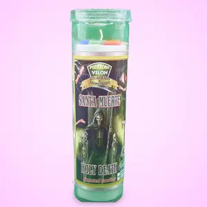 Candle Santa Muerte Protection scented and charged