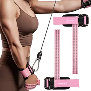MANUEKLEAR Non-Slip Weightlifting Wrist Straps with D Rings, Gym Deadlifting & Cable Machine Lifting Straps, 10mm Neoprene Padded Wrist Wraps for Men & Women