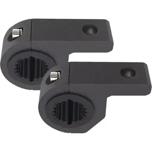 Motorcycle Aluminum Mounting Bracket Kit Tube Clamp 2Pcs 0.75" 1" 1.25" Bullbar Roof Rack Roll Cage Horizontal Bar Clamp Mounting Kit fit for Trucks Car ATV Motorcycle Truck