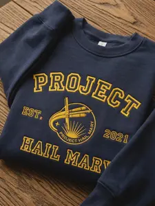 Embroidered Project Hail Mary Andy Weir Shirt, Amaze Amaze Amaze Shirt, Ryland Grace Rocky Gift, Space Nerd Apparel, Sci-Fi Book Lover Gift