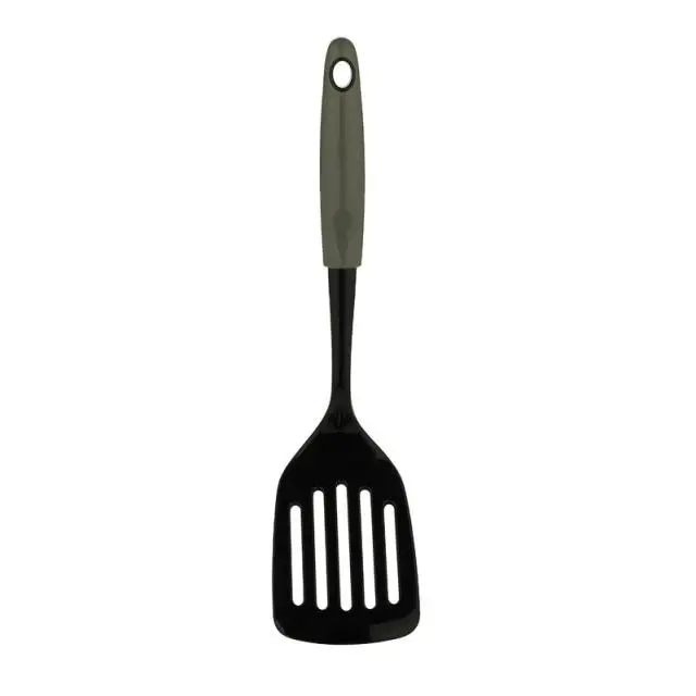 212 MAIN 12 in. Select Long Nylon Turner Utensil Set (Pack of 3) - Heatproof Nylon Tip, Gray Kitchen Tools, Essential Cooking Gadgets, Utensils