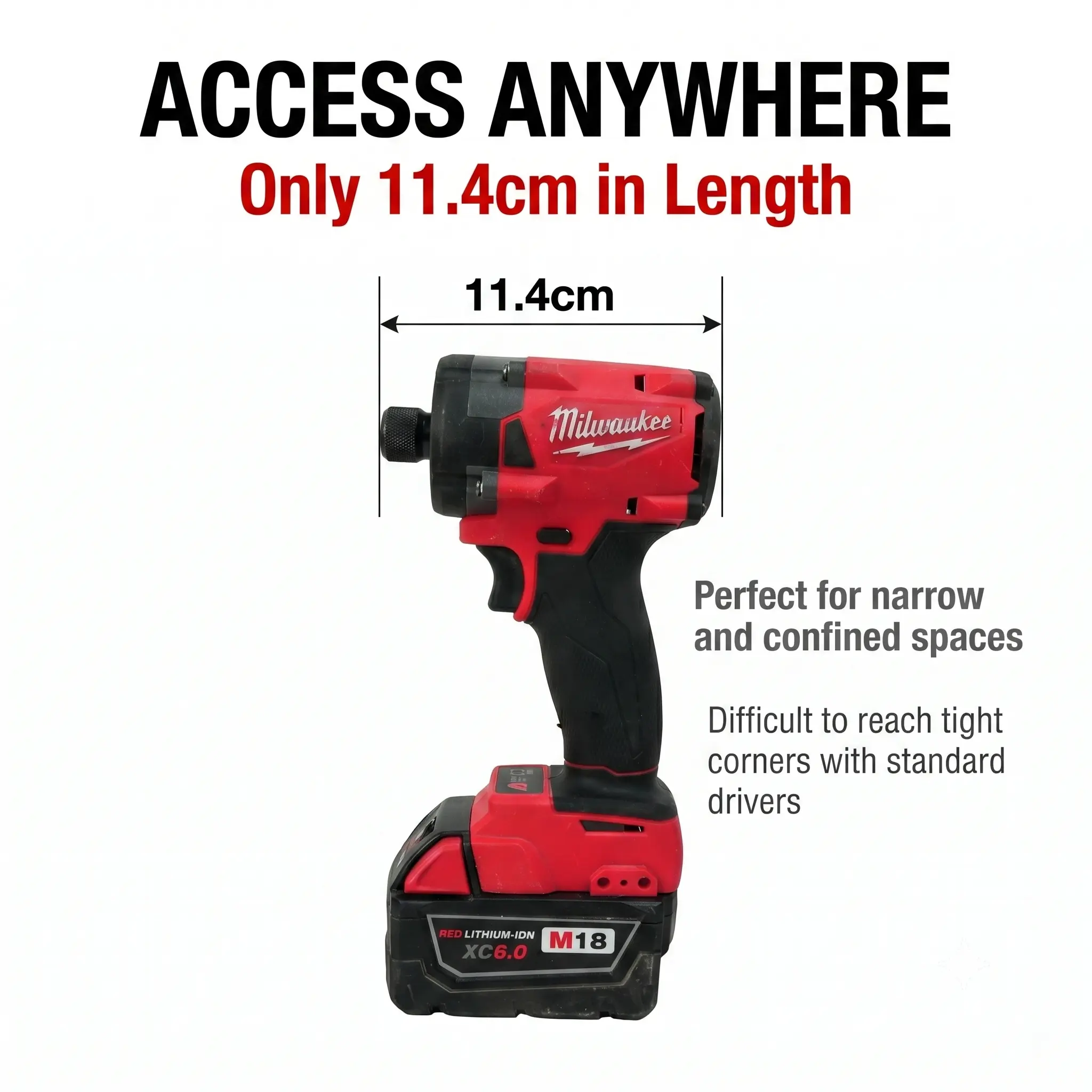Milwaukee M18 FID3 18V 1/4 Inch Impact Driver Battery Charger 300Nm high torque impact wrench screw removal job site long runtime industrial task no-load speed construction bolting lifespan electric screwdriver power tool repair diy use