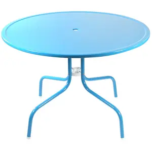 Northlight 39.25" Retro Metal Tulip Dining Tabl e