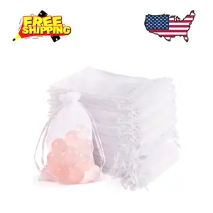 120pcs Organza Bags for Small Gift 4x6 Inch, Premium Mesh Bags