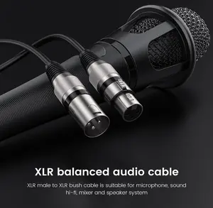 XLR Cable, Microphone Audio Cable, 4.92ft Cable with Balanced 3 PIN, XLR Male to Female Cord, Compatible with XLR Microphone for Recording Podcast Streaming,