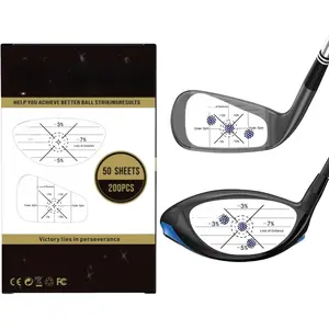 Golf Impact Tape Set, Club Impact Stickers for Golf Clubs, Self-Teaching Sweet Spot and Consistency Analysis, Useful  Aid Improve Swing Accuracy