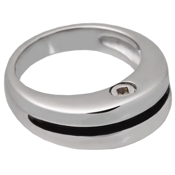 Memorial Gallery SSR205 Unisex Stainless Steel Jewelry Round Ring - Solid Band, Premium Zenith Cremation Ring, Size 9, Smooth Finish, Plain Metal Rings