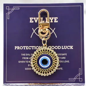 of retro Türkiye evil eye key gift, Keychain, Keyring, good luck amulet for men and women, suitable for Easter, Thanksgiving, Halloween, Christmas, birthday graduation wedding travel gift