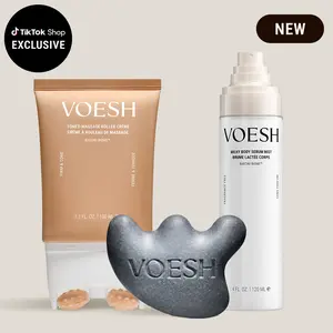 VOESH K-Beauty Glass Skinnovators - 3-Step Sculpt, Cleanse, & Glow Routine