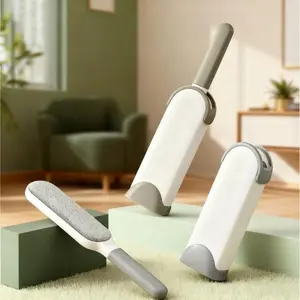 Large-sized electrostatic brush set - clothes dehairing device, bed cleaning brush, clothes dehairing brush