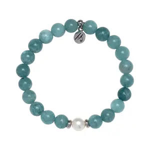 Tranquility Collection- Mountain Blue Jade Gemstone Bracelet