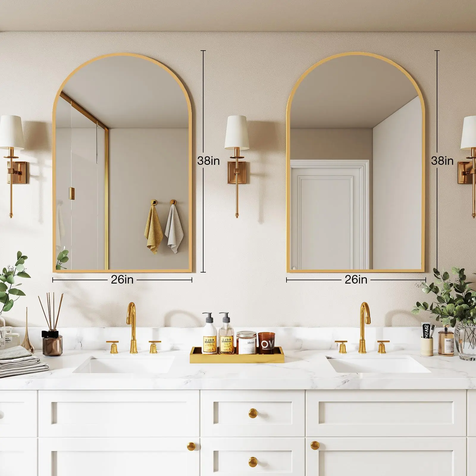 Gold - 26" x 38"- Arch