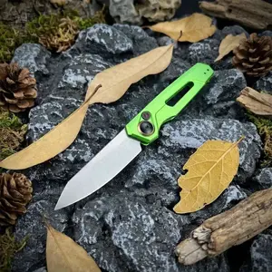 1pc 7550 Folding Knife, Lightweight Edc Pocket Knife, Fruit Knife, Daily Use, Ergonomic Handle, Cnc Precision Tool, Camping Multi-Tool, Christmas Gift