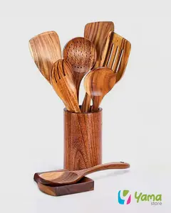 wooden kitchen utensils