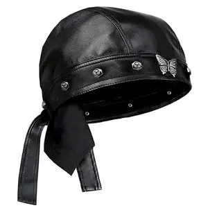Punk Biker Butterfly Cap for Women Motorcycle Cycling Bandana Head Wrap Doo Rag
