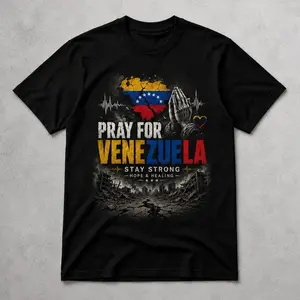 Comfort Colors Venezuela Pray Shirt, Praying Hands Venezuela Flag Tee, Venezuelan Heritage Gift, Stand With Venezuela Unisex T-Shirt Unisex Menswear Womenswear Graphic Tops JW5