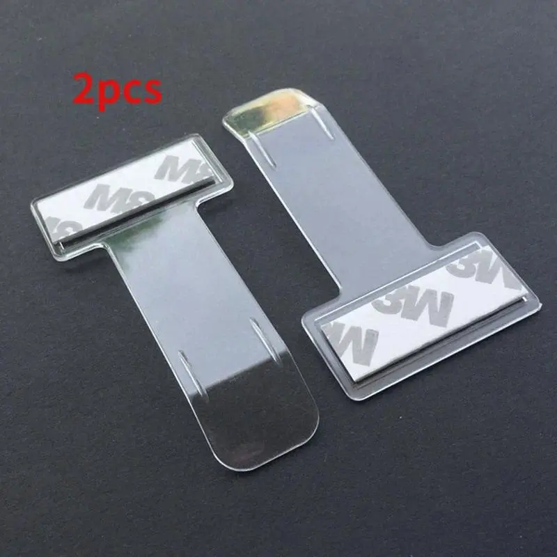 2pcs Transparent car parking ticket permit, car fastener card, banknote clip, windshield sticker, car accessories, Car Essentials