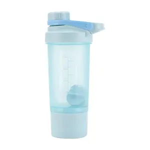 400ml Shaker Bottle 1pc Protein Shaker Plastic Bottle Portable Fitness Bottle for Fitness Enthusiasts Athletes Drinkware