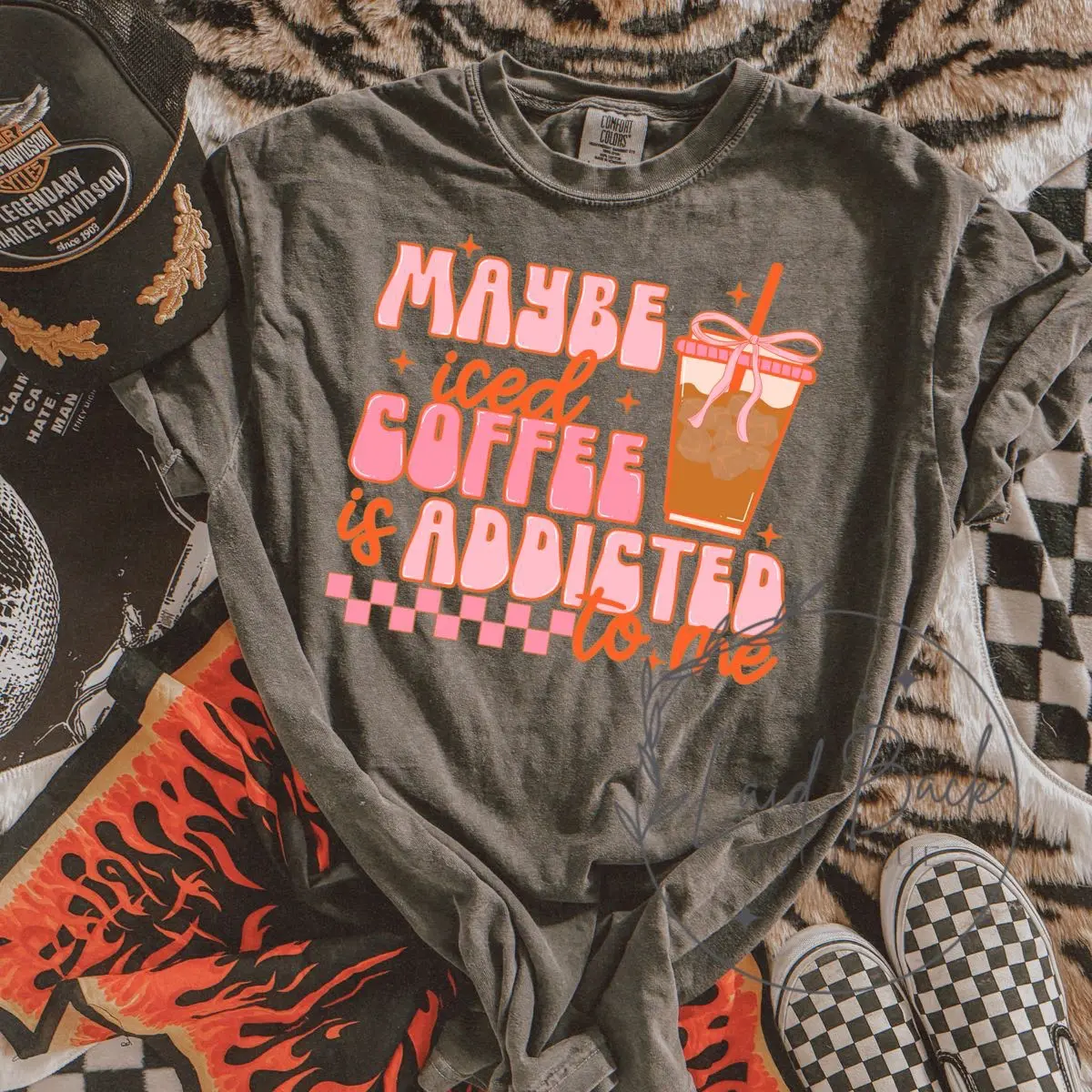 Maybe iced coffee is addicted to me tshirt Maybe iced coffee is addicted to me tshirt