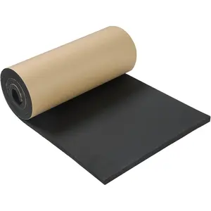 Sponge Neoprene Roll with Adhesive, Waterproof Foam Rubber Sheet Cut to Multiple Dimensions and Lengths for Shock Pad, Gaskets, DIY, Crafts (1/2" Thick x12 Wide x 54" Long)