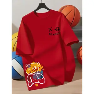 Boys' Short Sleeve T-Shirt - Breathable ' Casual Round Neck Tee with Dinosaur & Animal Print, All-Season Outdoor Play & Wear, Easy-Care Hand Washable Top for Boys ( & Sizes)