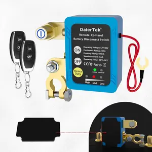 Remote battery disconnect switch 12v24v 240a kill switch anti theft automotive cut off switch for car truck rv atv boat
