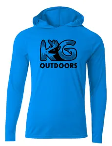 Blue KG Lightweight Hooded Shirt