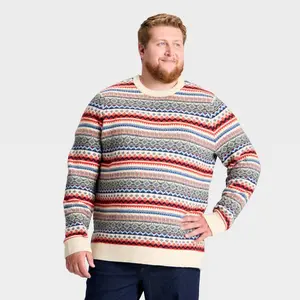 Men's Big & Tall Fair Isle Sweater - Goodfellow & Co 3XL